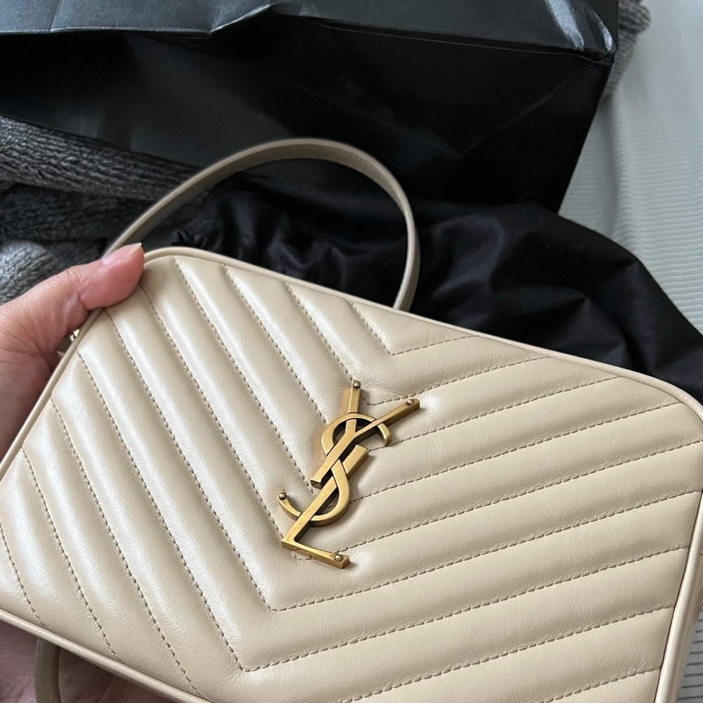 Ysl Lou Camera Bag In Quilted Leather